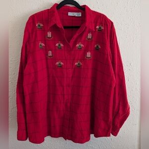 Vintage Cabin Creek Angel Embroidered Christmas Shirt